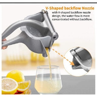 Manual Juice Squeezer, Portable Aluminum Alloy Hand Pressure Juicer, Heavy Duty Single Press Juice Squeezer