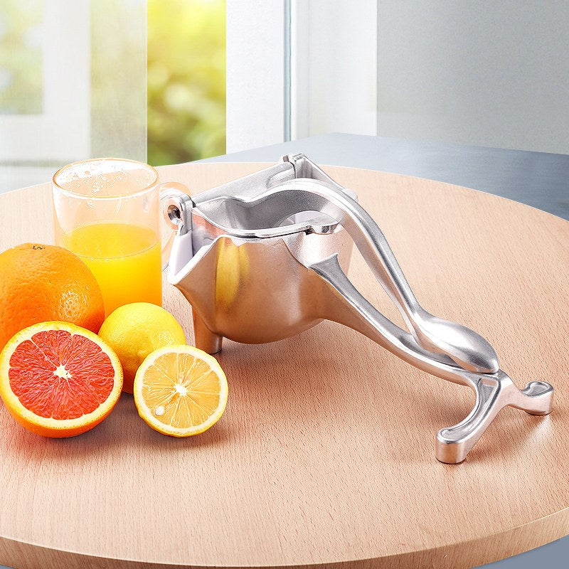 Manual Juice Squeezer, Portable Aluminum Alloy Hand Pressure Juicer, Heavy Duty Single Press Juice Squeezer